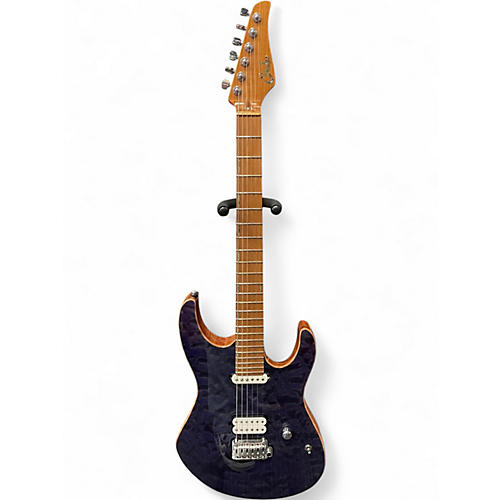 Used Suhr Modern Quilt Roasted Trans Purple  Solid Body Electric Guitar Trans Purple