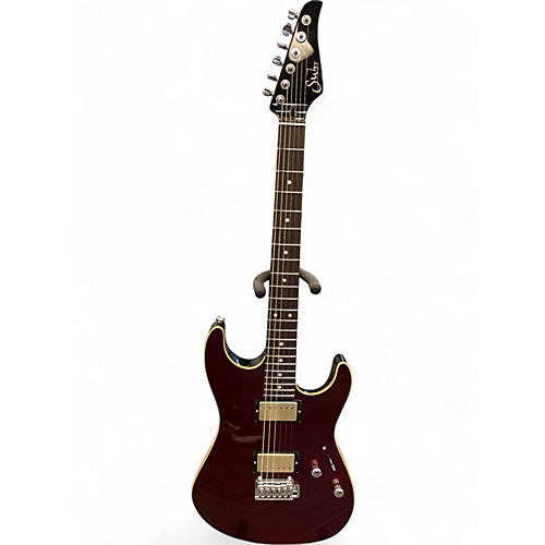 Used Suhr Pete Thorn SS Standard Garnet Red Solid Body Electric Guitar Garnet Red