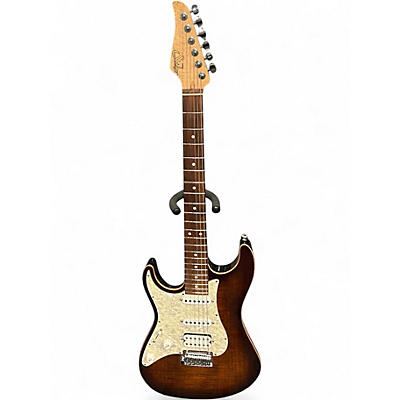 Used Suhr Standard Pro left handed Trans Brown Solid Body Electric Guitar