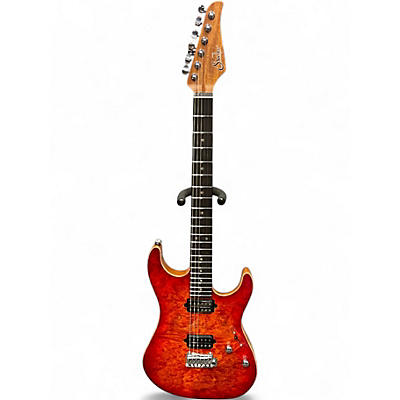 Used Suhr Standard fireburst Solid Body Electric Guitar