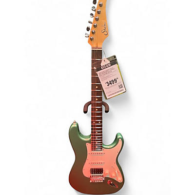 Used Suhr classic s plus hss pewter metallic Solid Body Electric Guitar