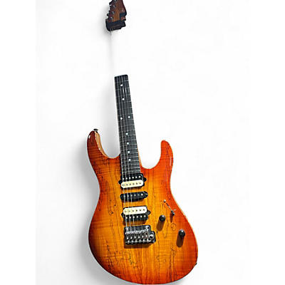 Used Suhr modern spalted top Sunburst Solid Body Electric Guitar