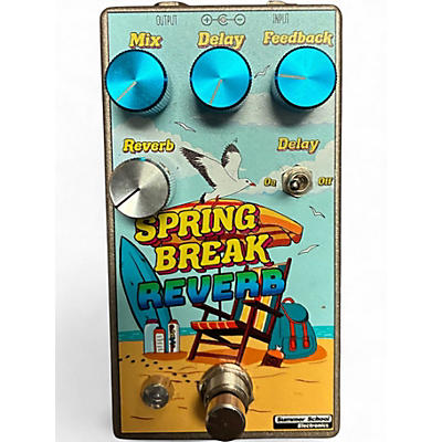 Used Summer School Electronics SPRING BREAK REVERB Effect Pedal