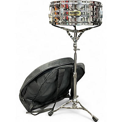 Used Sunlite 14X5 Snare Kit Chrome Drum