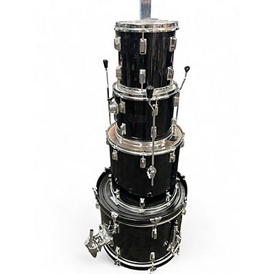 Used Sunlite 4 Piece 4 PIECE DRUM SET Black Drum Kit