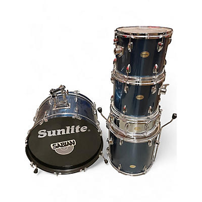 Sunlite Used Sunlite 5 Piece 5pc Drumkit Blue Drum Kit