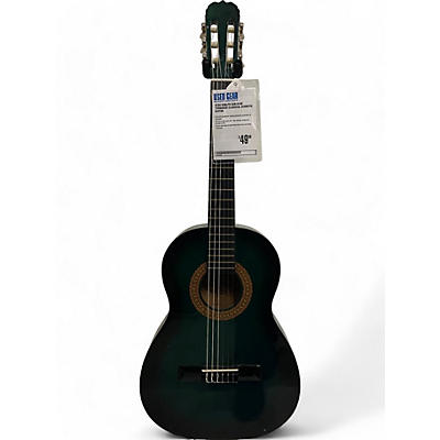 Sunlite Used Sunlite GCN-810G Turquoise Classical Acoustic Guitar