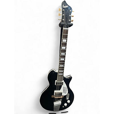 Used Supro 1575JB Black Holiday Black Solid Body Electric Guitar