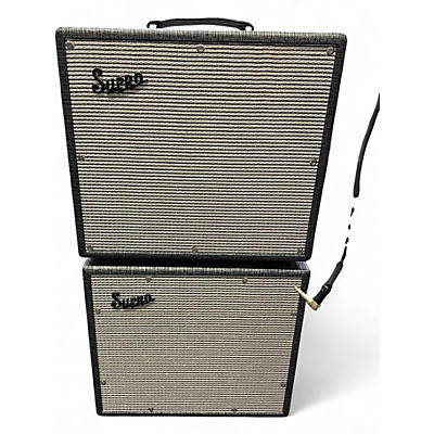Used Supro 1695T Black Magick 25W 1x12 WITH 1X12 EXTENSION CABINET Guitar Cabinet