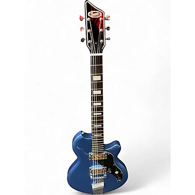 Used Supro 2020BM Westbury Dual Pickup Ocean Blue Metallic Solid Body Electric Guitar