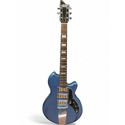 Used Supro 2030BM Hampton Blue Solid Body Electric Guitar