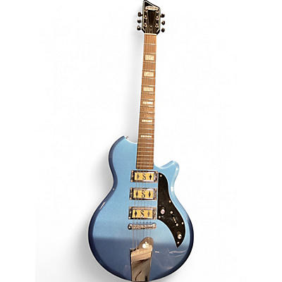 Used Supro 2030BM Hampton OCEAN BLUE METALLIC Solid Body Electric Guitar