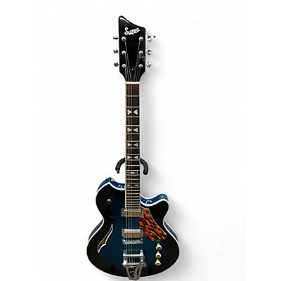 Used Supro 2052ABB7 Clermont With Bigsby Midnight Blueburst Hollow Body Electric Guitar