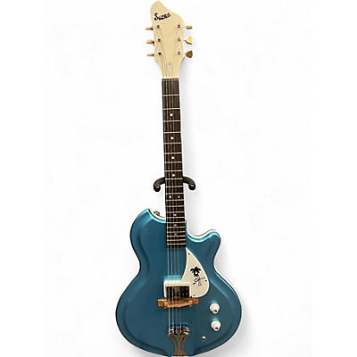 Used Supro AMERICANA SAHARA Blue Solid Body Electric Guitar