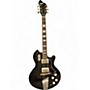 Used Supro CORONADO II Black and White Solid Body Electric Guitar Black and White