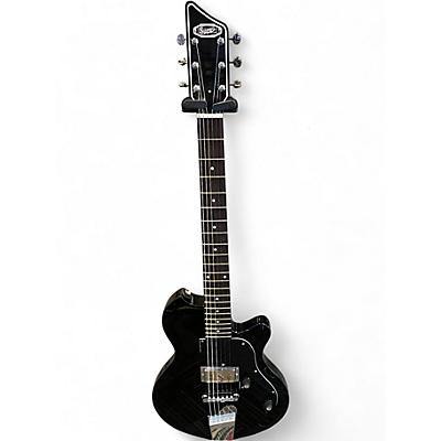 Used Supro ISLAND SERIES JAMEPORT Black Solid Body Electric Guitar