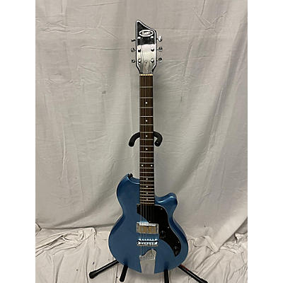 Supro Used Supro Jamesport Island Series Blue Solid Body Electric Guitar