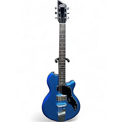 Used Supro Jamesport Metallic Blue Solid Body Electric Guitar