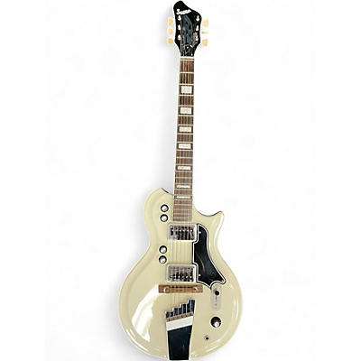 Used Supro Martinique Alpine White Solid Body Electric Guitar