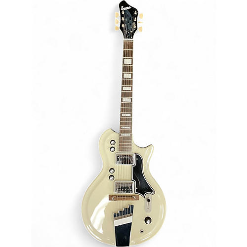 Used Supro Martinique Alpine White Solid Body Electric Guitar Alpine White