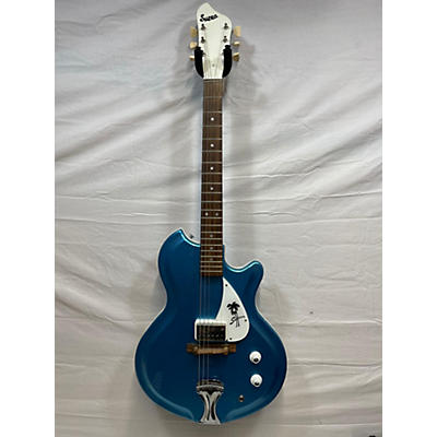 Used Supro N427 Blue Solid Body Electric Guitar