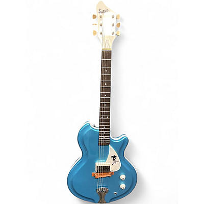 Used Supro SAHARA 1570WB Blue Solid Body Electric Guitar