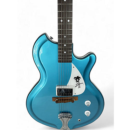 Supro Used Supro SAHARA Blue Hollow Body Electric Guitar Blue