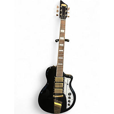 Used Supro Tri Tone 1275 JB Black Solid Body Electric Guitar