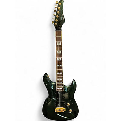 Used Switch Vibracell Green Sparkle Solid Body Electric Guitar