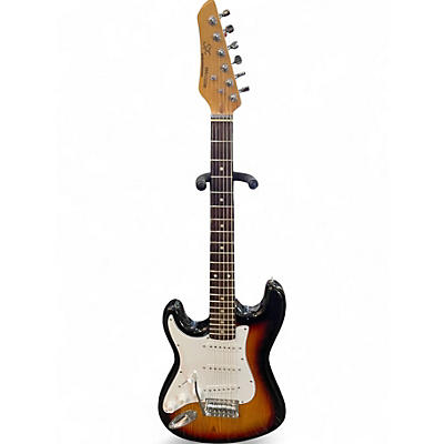 Used Sx Custom Handmade VTG SERIES 2 Tone Sunburst Solid Body Electric Guitar