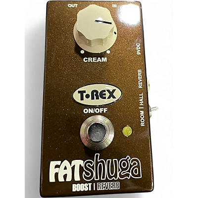 Used T-Rex Engineering Fat Shuga Boost With Reverb Effect Pedal