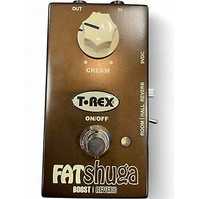 Used T-Rex Engineering Fat Shuga Boost With Reverb Effect Pedal