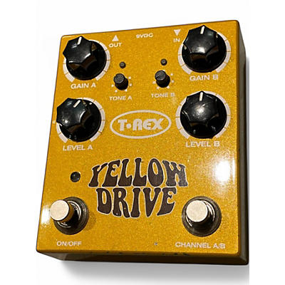 Used T-Rex Engineering Yellow Drive Distortion Effect Pedal