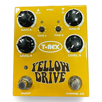 Used T-Rex Engineering Yellow Drive Distortion Effect Pedal