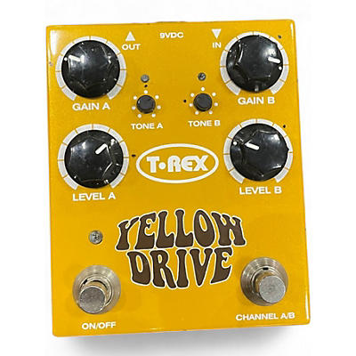 Used T-Rex Engineering Yellow Drive Distortion Effect Pedal
