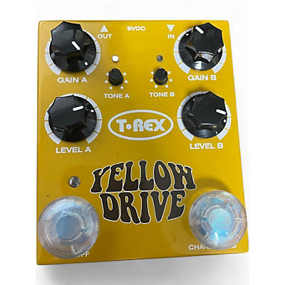 Used T-Rex Engineering Yellow Drive Distortion Effect Pedal