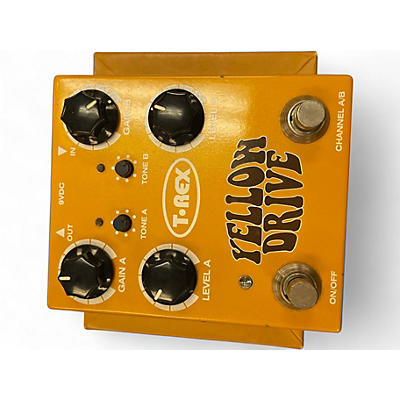 Used T-Rex Engineering Yellow Drive Distortion Effect Pedal