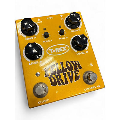 Used T-Rex Engineering Yellow Drive Distortion Effect Pedal