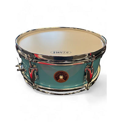 Used TAMA 13X5 Club Jam Snare Aqua Blue Drum