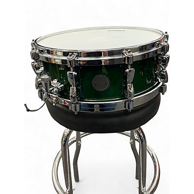 TAMA Used TAMA 14X5 Starphonic Snare Green Drum