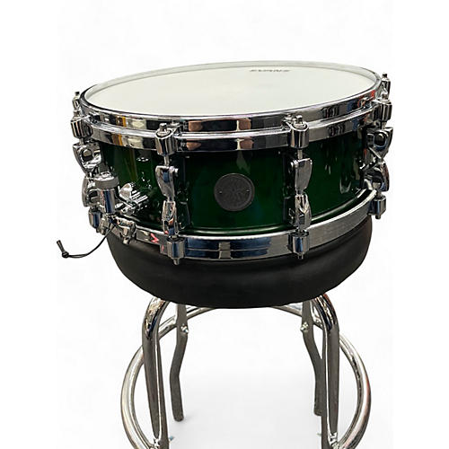 TAMA Used TAMA 14X5 Starphonic Snare Green Drum Green 210