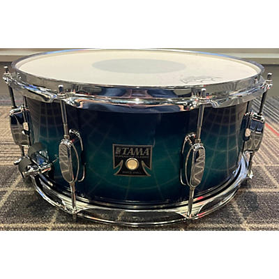 TAMA Used TAMA 14X5  Superstar Snare Drum Blue Agave