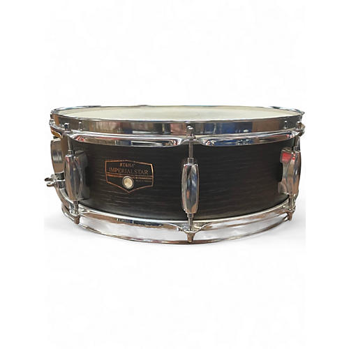 Used TAMA 14X5.5 Imperialstar Snare Black Oak Wrap Drum Black Oak Wrap 211