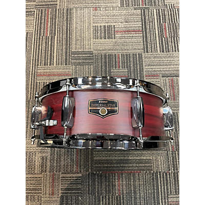 TAMA Used TAMA 14X5.5 Imperialstar Snare Drum Dark Red Wood Wrap