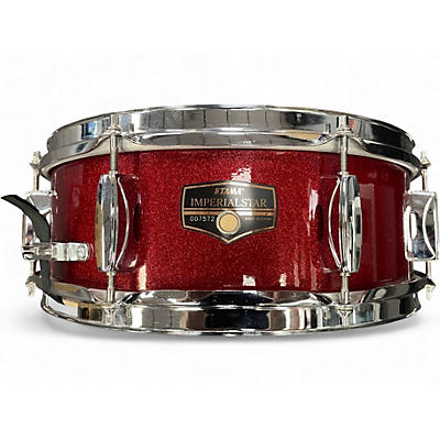 Used TAMA 14X5.5 Imperialstar Snare RED SPARKLE Drum