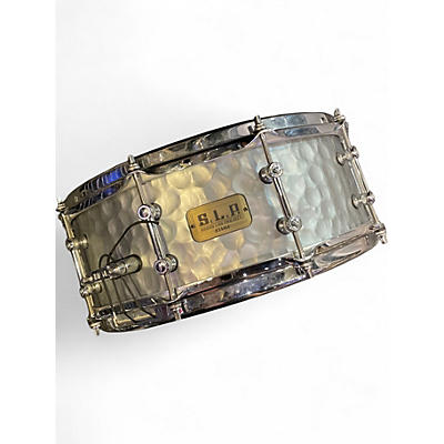 Used TAMA 14X5.5 SLP VINTAGE HAMMERED STEEL SNARE STEEL Drum