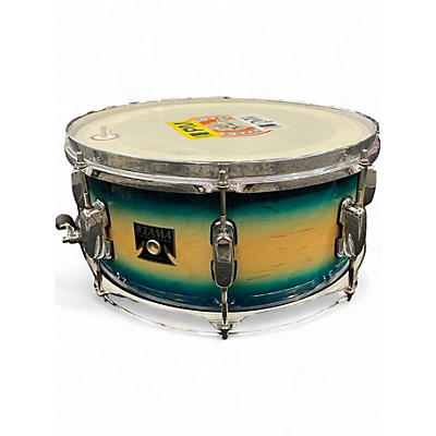 Used TAMA 14X5.5 Starclassic Snare Ocean Blue Burst Drum