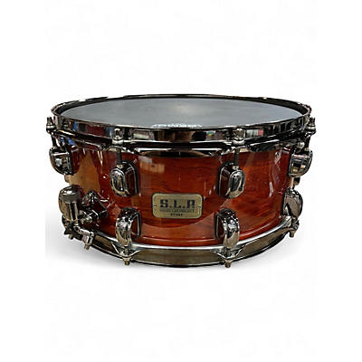 Used TAMA 14X6 S.L.P. G-Bubinga Natural Quilted Bubinga  Drum