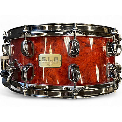 Used TAMA 14X6 SLP G-Bubinga Red Drum