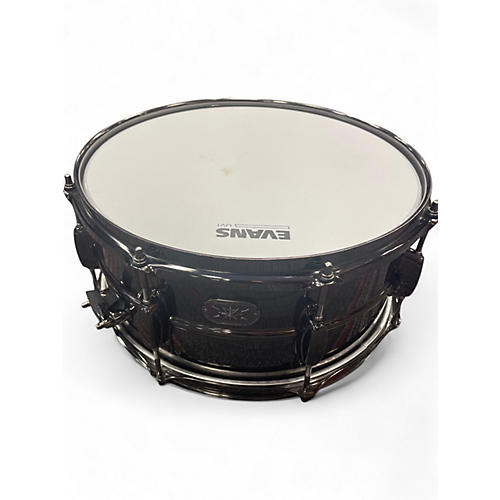 Used TAMA 14X6.5 Metalworks Steel Snare Drum  Black Drum Black 213